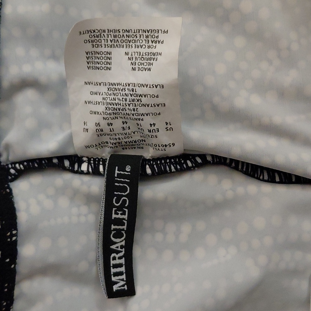 Miraclesuit Black And White Dot-Pattern Swim Biki… - image 4